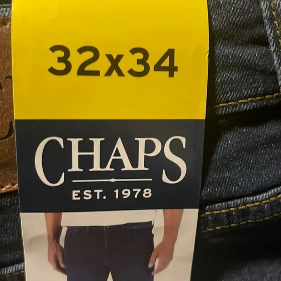 Chaps Men’s Jeans Bay Blue stretch waistband  spirited tradition #23 - Picture 4 of 8